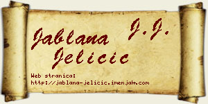 Jablana Jeličić vizit kartica